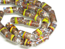 TOKO-BEADS AG137-09N Glass bead (Strand) 7~8mm AG137-09N チューブ型ジャワとんぼ玉（連） 7~8mm Asian bead & African bead  Handmade,Lampeork,bead,asia,india,ethnic,parts,accessory,beads とんぼ玉,ビーズ,トンボ玉,アジア,インド,エスニック,手作り,パーツ,アクセサリー