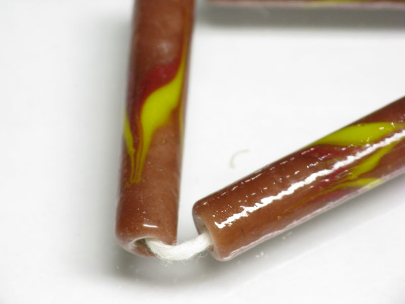 TOKO-BEADS AG137-10N Glass bead (Strand) 4.5~5mm AG137-10N チューブ型ジャワとんぼ玉（連） 4.5~5mm Asian bead & African bead  Handmade,Lampeork,bead,asia,india,ethnic,parts,accessory,beads とんぼ玉,ビーズ,トンボ玉,アジア,インド,エスニック,手作り,パーツ,アクセサリー