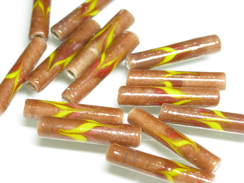 TOKO-BEADS AG137-10S Glass bead 4.5~5mm AG137-10S チューブ型ジャワとんぼ玉 4.5~5mm Asian bead & African bead  Handmade,Lampeork,bead,asia,india,ethnic,parts,accessory,beads とんぼ玉,ビーズ,トンボ玉,アジア,インド,エスニック,手作り,パーツ,アクセサリー