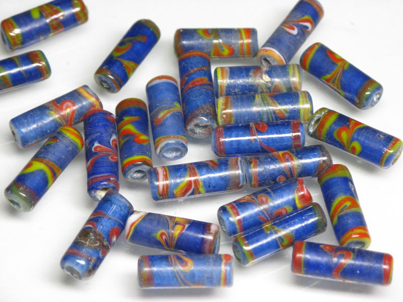 TOKO-BEADS AG137-11S Glass bead 6~7mm AG137-11S チューブ型ジャワとんぼ玉 6~7mm Asian bead & African bead  Handmade,Lampeork,bead,asia,india,ethnic,parts,accessory,beads とんぼ玉,ビーズ,トンボ玉,アジア,インド,エスニック,手作り,パーツ,アクセサリー