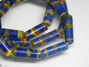 TOKO-BEADS AG137-12N Glass bead (Strand) 6~7mm AG137-12N チューブ型ジャワとんぼ玉（連） 6~7mm Asian bead & African bead  Handmade,Lampeork,bead,asia,india,ethnic,parts,accessory,beads とんぼ玉,ビーズ,トンボ玉,アジア,インド,エスニック,手作り,パーツ,アクセサリー
