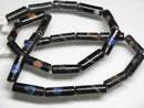 TOKO-BEADS AG137-15N Glass bead  (Strand/mixed) 6~6.5mm AG137-15N チューブ型ジャワとんぼ玉（連/在庫限り） 6~6.5mm Asian bead & African bead  Handmade,Lampeork,bead,asia,india,ethnic,parts,accessory,beads とんぼ玉,ビーズ,トンボ玉,アジア,インド,エスニック,手作り,パーツ,アクセサリー