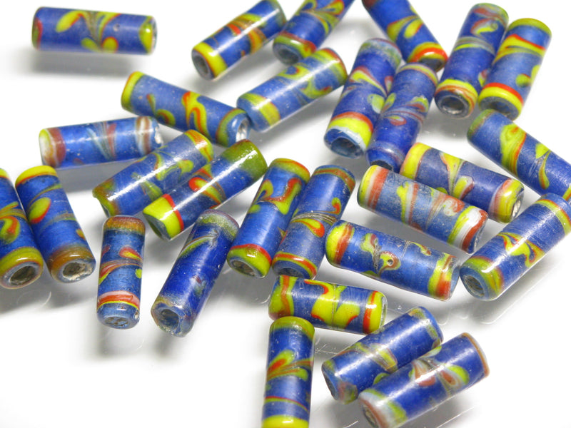 TOKO-BEADS AG137-52S Glass bead 6.5~7mm AG137-52S チューブ型ジャワとんぼ玉 6.5~7mm Asian bead & African bead  Handmade,Lampeork,bead,asia,india,ethnic,parts,accessory,beads とんぼ玉,ビーズ,トンボ玉,アジア,インド,エスニック,手作り,パーツ,アクセサリー