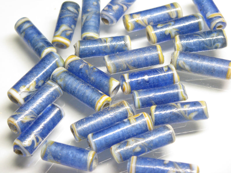 TOKO-BEADS AG137-53S Glass bead 7~8mm AG137-53S チューブ型ジャワとんぼ玉 7~8mm Asian bead & African bead  Handmade,Lampeork,bead,asia,india,ethnic,parts,accessory,beads とんぼ玉,ビーズ,トンボ玉,アジア,インド,エスニック,手作り,パーツ,アクセサリー