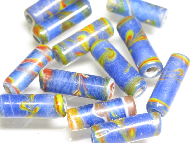 TOKO-BEADS AG137-57S Glass bead 6.5~7.5mm AG137-57S チューブ型ジャワとんぼ玉 6.5~7.5mm Asian bead & African bead  Handmade,Lampeork,bead,asia,india,ethnic,parts,accessory,beads とんぼ玉,ビーズ,トンボ玉,アジア,インド,エスニック,手作り,パーツ,アクセサリー