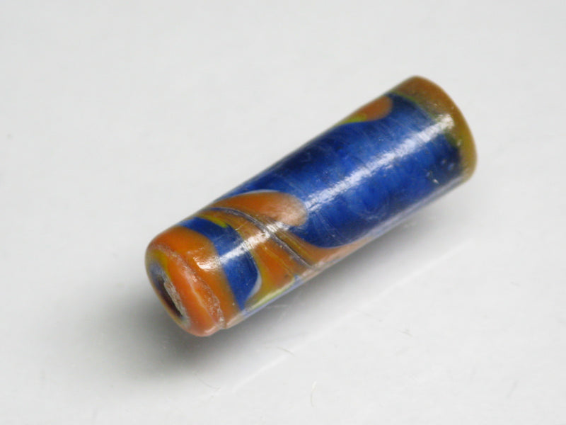 TOKO-BEADS AG137-69S Glass bead 7mm AG137-69S チューブ型ジャワとんぼ玉 7mm Asian bead & African bead  Handmade,Lampeork,bead,asia,india,ethnic,parts,accessory,beads とんぼ玉,ビーズ,トンボ玉,アジア,インド,エスニック,手作り,パーツ,アクセサリー