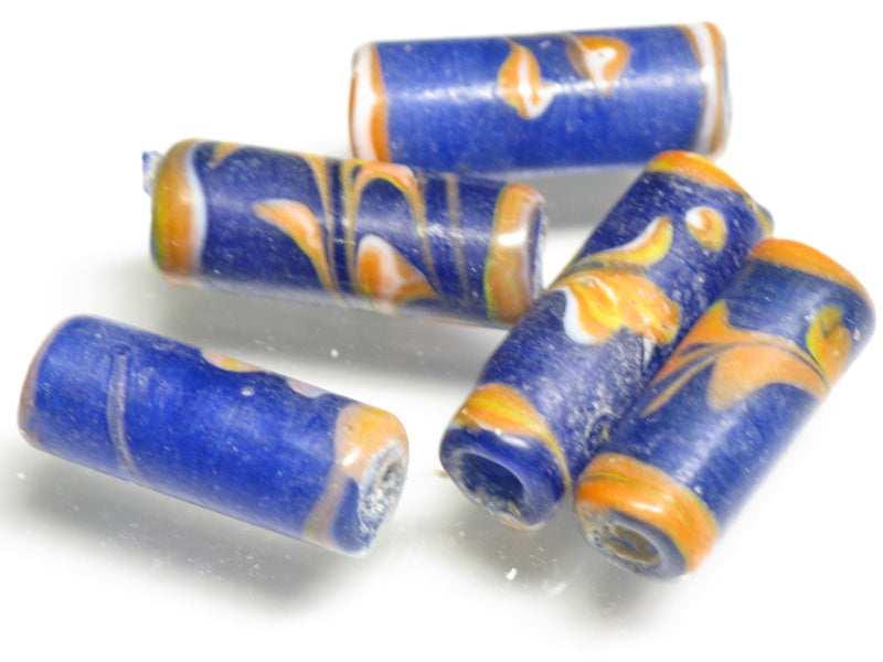 TOKO-BEADS AG137-72S Glass bead 7~7.5mm AG137-72S チューブ型ジャワとんぼ玉 7~7.5mm Asian bead & African bead  Handmade,Lampeork,bead,asia,india,ethnic,parts,accessory,beads とんぼ玉,ビーズ,トンボ玉,アジア,インド,エスニック,手作り,パーツ,アクセサリー