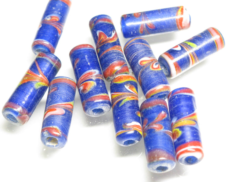 TOKO-BEADS AG137-73S Glass bead 7~7.5mm AG137-73S チューブ型ジャワとんぼ玉 7~7.5mm Asian bead & African bead  Handmade,Lampeork,bead,asia,india,ethnic,parts,accessory,beads とんぼ玉,ビーズ,トンボ玉,アジア,インド,エスニック,手作り,パーツ,アクセサリー