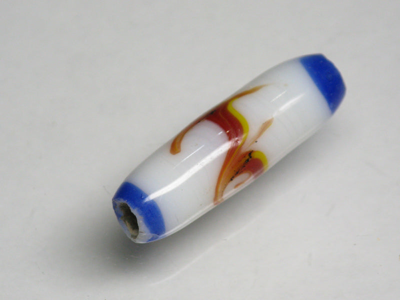 TOKO-BEADS AG137-81S Glass bead 6.5~7mm AG137-81S チューブ型ジャワとんぼ玉 6.5~7mm Asian bead & African bead  Handmade,Lampeork,bead,asia,india,ethnic,parts,accessory,beads とんぼ玉,ビーズ,トンボ玉,アジア,インド,エスニック,手作り,パーツ,アクセサリー