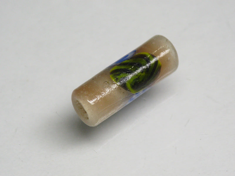 TOKO-BEADS AG137-83S Glass bead 6mm AG137-83S チューブ型ジャワとんぼ玉 6mm Asian bead & African bead  Handmade,Lampeork,bead,asia,india,ethnic,parts,accessory,beads とんぼ玉,ビーズ,トンボ玉,アジア,インド,エスニック,手作り,パーツ,アクセサリー