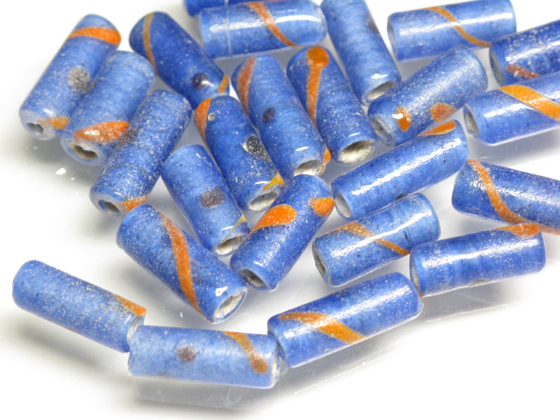 TOKO-BEADS AG137-85S Glass bead 5~6mm AG137-85S チューブ型ジャワとんぼ玉 5~6mm Asian bead & African bead  Handmade,Lampeork,bead,asia,india,ethnic,parts,accessory,beads とんぼ玉,ビーズ,トンボ玉,アジア,インド,エスニック,手作り,パーツ,アクセサリー