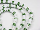 TOKO-BEADS | TOKO-BEADS |AG148-03N ストライプ柄とんぼ玉（連） 7~7.5mm | TOKO-BEADS |AG148-03N Glass bead (strand) 7~7.5mm Asian bead & African bead  Handmade,Lampeork,bead,asia,india,ethnic,parts,accessory,beads とんぼ玉,ビーズ,トンボ玉,アジア,インド,エスニック,手作り,パーツ,アクセサリー