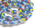 TOKO-BEADS | TOKO-BEADS |AG148-09N ストライプ柄とんぼ玉（連） 7.5~8.5mm | TOKO-BEADS |AG148-09N Glass bead (Strand) 7.5~8.5mm Asian bead & African bead  Handmade,Lampeork,bead,asia,india,ethnic,parts,accessory,beads とんぼ玉,ビーズ,トンボ玉,アジア,インド,エスニック,手作り,パーツ,アクセサリー