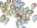 TOKO-BEADS | TOKO-BEADS |AG148-10S ストライプ柄とんぼ玉 7.5~8.5mm | TOKO-BEADS |AG148-10S Glass bead 7.5~8.5mm Asian bead & African bead  Handmade,Lampeork,bead,asia,india,ethnic,parts,accessory,beads とんぼ玉,ビーズ,トンボ玉,アジア,インド,エスニック,手作り,パーツ,アクセサリー