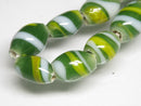 TOKO-BEADS | TOKO-BEADS |AG148-14N ストライプ柄とんぼ玉（連） 6.5~8mm | TOKO-BEADS |AG148-14N Glass bead (Strand) 6.5~8mm Asian bead & African bead  Handmade,Lampeork,bead,asia,india,ethnic,parts,accessory,beads とんぼ玉,ビーズ,トンボ玉,アジア,インド,エスニック,手作り,パーツ,アクセサリー