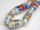 TOKO-BEADS | TOKO-BEADS |AG148-26N ストライプ柄とんぼ玉（連） 6.5~7.5mm | TOKO-BEADS |AG148-26N Glass bead (Strand) 6.5~7.5mm Asian bead & African bead  Handmade,Lampeork,bead,asia,india,ethnic,parts,accessory,beads とんぼ玉,ビーズ,トンボ玉,アジア,インド,エスニック,手作り,パーツ,アクセサリー
