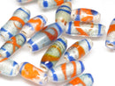 TOKO-BEADS | TOKO-BEADS |AG148-32S ストライプ柄とんぼ玉 7~8.5mm | TOKO-BEADS |AG148-32S Glass bead 7~8.5mm Asian bead & African bead  Handmade,Lampeork,bead,asia,india,ethnic,parts,accessory,beads とんぼ玉,ビーズ,トンボ玉,アジア,インド,エスニック,手作り,パーツ,アクセサリー