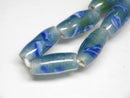 TOKO-BEADS | TOKO-BEADS |AG148-34N ストライプ柄とんぼ玉（連） 6~7mm | TOKO-BEADS |AG148-34N Glass bead (Strand) 6~7mm Asian bead & African bead  Handmade,Lampeork,bead,asia,india,ethnic,parts,accessory,beads とんぼ玉,ビーズ,トンボ玉,アジア,インド,エスニック,手作り,パーツ,アクセサリー