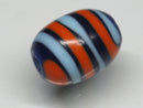 TOKO-BEADS | TOKO-BEADS |AG148-35S ストライプ柄とんぼ玉 12mm | TOKO-BEADS |AG148-35S Glass bead 12mm Asian bead & African bead  Handmade,Lampeork,bead,asia,india,ethnic,parts,accessory,beads とんぼ玉,ビーズ,トンボ玉,アジア,インド,エスニック,手作り,パーツ,アクセサリー