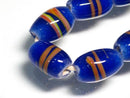 TOKO-BEADS | TOKO-BEADS |AG148-40N ストライプ柄とんぼ玉（連） 8.5mm | TOKO-BEADS |AG148-40N Glass bead (strand) 8.5mm Asian bead & African bead  Handmade,Lampeork,bead,asia,india,ethnic,parts,accessory,beads とんぼ玉,ビーズ,トンボ玉,アジア,インド,エスニック,手作り,パーツ,アクセサリー