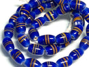 TOKO-BEADS | TOKO-BEADS |AG148-40N ストライプ柄とんぼ玉（連） 8.5mm | TOKO-BEADS |AG148-40N Glass bead (strand) 8.5mm Asian bead & African bead  Handmade,Lampeork,bead,asia,india,ethnic,parts,accessory,beads とんぼ玉,ビーズ,トンボ玉,アジア,インド,エスニック,手作り,パーツ,アクセサリー