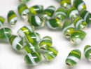 TOKO-BEADS AG150-09S Glass bead 6.5~8mm AG150-09S ストライプ柄とんぼ玉 6.5~8mm Asian bead & African bead  Handmade,Lampeork,bead,asia,india,ethnic,parts,accessory,beads とんぼ玉,ビーズ,トンボ玉,アジア,インド,エスニック,手作り,パーツ,アクセサリー