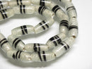TOKO-BEADS AG150-11N Glass bead (Strand) 7~8mm AG150-11N ストライプ柄とんぼ玉（連） 7~8mm Asian bead & African bead  Handmade,Lampeork,bead,asia,india,ethnic,parts,accessory,beads とんぼ玉,ビーズ,トンボ玉,アジア,インド,エスニック,手作り,パーツ,アクセサリー