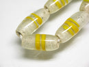 TOKO-BEADS AG150-13N Glass bead (Strand) 7~8mm AG150-13N ストライプ柄とんぼ玉（連） 7~8mm Asian bead & African bead  Handmade,Lampeork,bead,asia,india,ethnic,parts,accessory,beads とんぼ玉,ビーズ,トンボ玉,アジア,インド,エスニック,手作り,パーツ,アクセサリー