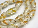 TOKO-BEADS AG150-14N Glass bead (Strand) 7.5~8.5mm AG150-14N ストライプ柄とんぼ玉（連） 7.5~8.5mm Asian bead & African bead  Handmade,Lampeork,bead,asia,india,ethnic,parts,accessory,beads とんぼ玉,ビーズ,トンボ玉,アジア,インド,エスニック,手作り,パーツ,アクセサリー