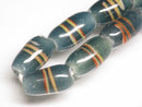 TOKO-BEADS AG150-25N Glass bead (Strand) 7~8mm AG150-25N ストライプ柄とんぼ玉（連） 7~8mm Asian bead & African bead  Handmade,Lampeork,bead,asia,india,ethnic,parts,accessory,beads とんぼ玉,ビーズ,トンボ玉,アジア,インド,エスニック,手作り,パーツ,アクセサリー