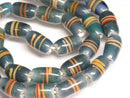 TOKO-BEADS AG150-25N Glass bead (Strand) 7~8mm AG150-25N ストライプ柄とんぼ玉（連） 7~8mm Asian bead & African bead  Handmade,Lampeork,bead,asia,india,ethnic,parts,accessory,beads とんぼ玉,ビーズ,トンボ玉,アジア,インド,エスニック,手作り,パーツ,アクセサリー