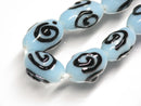 TOKO-BEADS | TOKO-BEADS |AG150-83N 渦巻き柄とんぼ玉（連） 9～10mm | TOKO-BEADS |AG150-83N Glass bead (strand) 9～10mm Asian bead & African bead  Handmade,Lampeork,bead,asia,india,ethnic,parts,accessory,beads とんぼ玉,ビーズ,トンボ玉,アジア,インド,エスニック,手作り,パーツ,アクセサリー