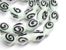 TOKO-BEADS | TOKO-BEADS |AG150-84N 渦巻き柄とんぼ玉（連） 9～10mm | TOKO-BEADS |AG150-84N Glass bead (strand) 9～10mm Asian bead & African bead  Handmade,Lampeork,bead,asia,india,ethnic,parts,accessory,beads とんぼ玉,ビーズ,トンボ玉,アジア,インド,エスニック,手作り,パーツ,アクセサリー