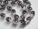 TOKO-BEADS | TOKO-BEADS |AG150-85N 渦巻き柄とんぼ玉（連） 9～10mm | TOKO-BEADS |AG150-85N Glass bead (strand) 9～10mm Asian bead & African bead  Handmade,Lampeork,bead,asia,india,ethnic,parts,accessory,beads とんぼ玉,ビーズ,トンボ玉,アジア,インド,エスニック,手作り,パーツ,アクセサリー