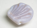 TOKO-BEADS AG152-53 01-118 Glass charm (Scallop) 23~24mm AG152-53 ガラスチャーム(ほたて) 23~24mm Asian bead & African bead  Handmade,Lampeork,bead,asia,india,ethnic,parts,accessory,beads とんぼ玉,ビーズ,トンボ玉,アジア,インド,エスニック,手作り,パーツ,アクセサリー