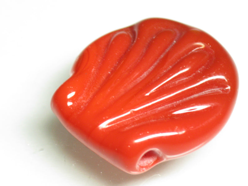 TOKO-BEADS AG152-64 01-118 Glass charm (Scallop) 22~24mm AG152-64 ガラスチャーム(ほたて) 22~24mm Asian bead & African bead  Handmade,Lampeork,bead,asia,india,ethnic,parts,accessory,beads とんぼ玉,ビーズ,トンボ玉,アジア,インド,エスニック,手作り,パーツ,アクセサリー