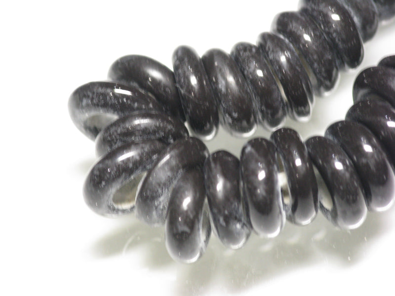 TOKO-BEADS AG153-01N Glass bead (strand) 9~10mm AG153-01N リング型ビーズ（連） 9~10mm Asian bead & African bead  Handmade,Lampeork,bead,asia,india,ethnic,parts,accessory,beads とんぼ玉,ビーズ,トンボ玉,アジア,インド,エスニック,手作り,パーツ,アクセサリー