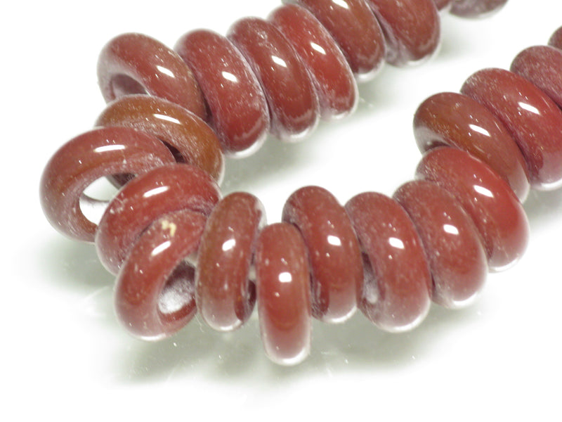 TOKO-BEADS AG153-05N Glass bead (strand) 9~10mm AG153-05N リング型ビーズ（連） 9~10mm Asian bead & African bead  Handmade,Lampeork,bead,asia,india,ethnic,parts,accessory,beads とんぼ玉,ビーズ,トンボ玉,アジア,インド,エスニック,手作り,パーツ,アクセサリー