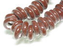 TOKO-BEADS AG153-06N Glass bead (strand) 9~10mm AG153-06N リング型ビーズ（連） 9~10mm Asian bead & African bead  Handmade,Lampeork,bead,asia,india,ethnic,parts,accessory,beads とんぼ玉,ビーズ,トンボ玉,アジア,インド,エスニック,手作り,パーツ,アクセサリー