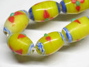 TOKO-BEADS AG539N Glass bead (Strand) 11mm AG539N フラワービーズ（連） 11mm Asian bead & African bead  Handmade,Lampeork,bead,asia,india,ethnic,parts,accessory,beads とんぼ玉,ビーズ,トンボ玉,アジア,インド,エスニック,手作り,パーツ,アクセサリー