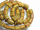 TOKO-BEADS AG570N Glass bead (Strand) 5~8mm AG570N ストライプ柄とんぼ玉（連） 5~8mm Asian bead & African bead  Handmade,Lampeork,bead,asia,india,ethnic,parts,accessory,beads とんぼ玉,ビーズ,トンボ玉,アジア,インド,エスニック,手作り,パーツ,アクセサリー