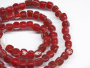 TOKO-BEADS AG613N-05 Glass bead (strand) 6~7mm AG613N-05 三角とんぼ玉（連） 6~7mm Asian bead & African bead  Handmade,Lampeork,bead,asia,india,ethnic,parts,accessory,beads とんぼ玉,ビーズ,トンボ玉,アジア,インド,エスニック,手作り,パーツ,アクセサリー