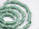 TOKO-BEADS AG613N-30 Glass bead (strand) 6~7mm AG613N-30 三角とんぼ玉（連） 6~7mm Asian bead & African bead  Handmade,Lampeork,bead,asia,india,ethnic,parts,accessory,beads とんぼ玉,ビーズ,トンボ玉,アジア,インド,エスニック,手作り,パーツ,アクセサリー