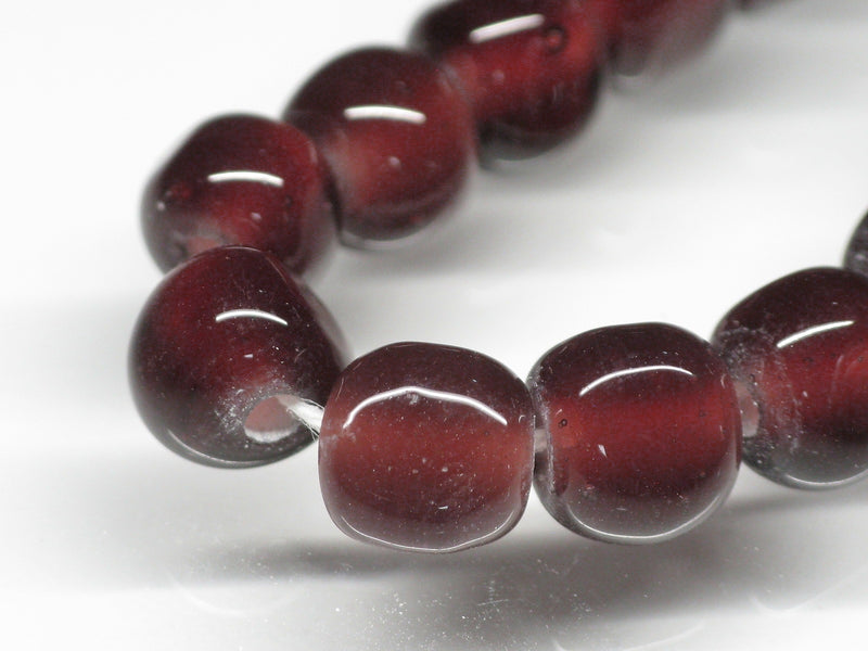 TOKO-BEADS AG613N-07 Glass bead (strand) 6~7mm AG613N-07 三角とんぼ玉（連） 6~7mm Asian bead & African bead  Handmade,Lampeork,bead,asia,india,ethnic,parts,accessory,beads とんぼ玉,ビーズ,トンボ玉,アジア,インド,エスニック,手作り,パーツ,アクセサリー