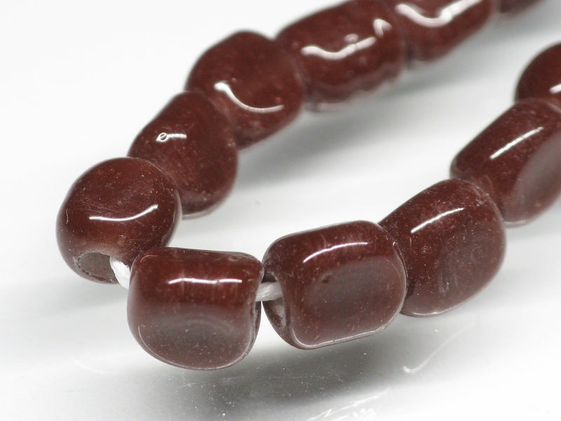 TOKO-BEADS AG613N-08 Glass bead (strand) 6~7mm AG613N-08 三角とんぼ玉（連） 6~7mm Asian bead & African bead  Handmade,Lampeork,bead,asia,india,ethnic,parts,accessory,beads とんぼ玉,ビーズ,トンボ玉,アジア,インド,エスニック,手作り,パーツ,アクセサリー