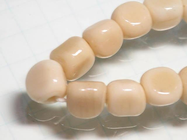 TOKO-BEADS AG613N-09 Glass bead (strand) 6~7mm AG613N-09 三角とんぼ玉（連） 6~7mm Asian bead & African bead  Handmade,Lampeork,bead,asia,india,ethnic,parts,accessory,beads とんぼ玉,ビーズ,トンボ玉,アジア,インド,エスニック,手作り,パーツ,アクセサリー