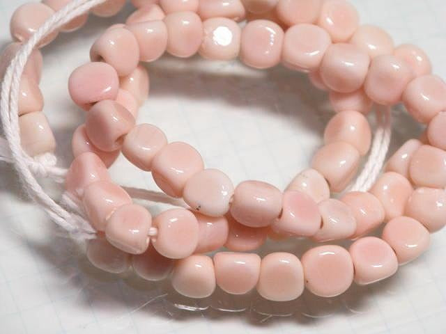 TOKO-BEADS AG613N-13 Glass bead (strand) 6~7mm AG613N-13 三角とんぼ玉（連） 6~7mm Asian bead & African bead  Handmade,Lampeork,bead,asia,india,ethnic,parts,accessory,beads とんぼ玉,ビーズ,トンボ玉,アジア,インド,エスニック,手作り,パーツ,アクセサリー