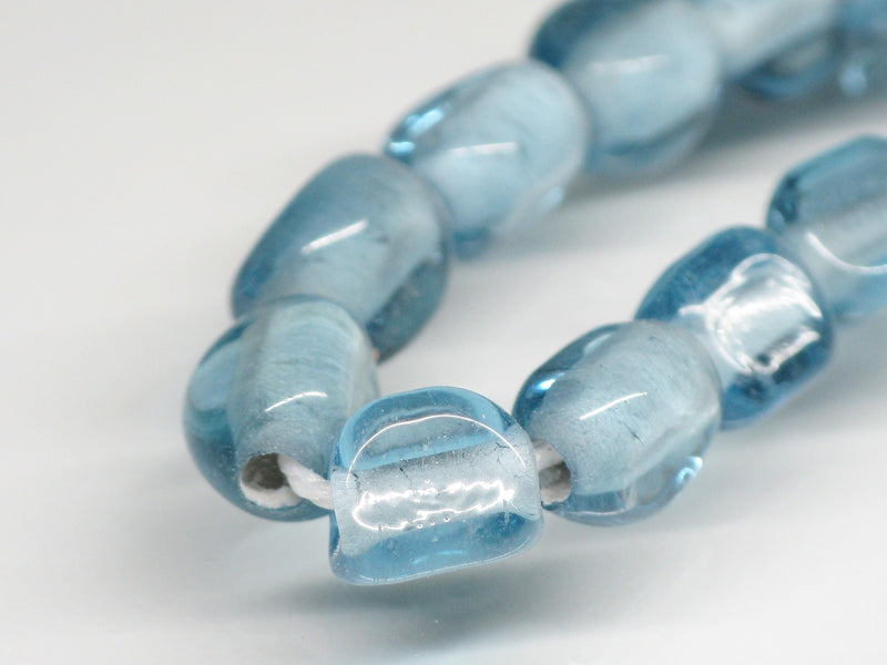 TOKO-BEADS AG613N-23 Glass bead (strand) 6~7mm AG613N-23 三角とんぼ玉（連） 6~7mm Asian bead & African bead  Handmade,Lampeork,bead,asia,india,ethnic,parts,accessory,beads とんぼ玉,ビーズ,トンボ玉,アジア,インド,エスニック,手作り,パーツ,アクセサリー