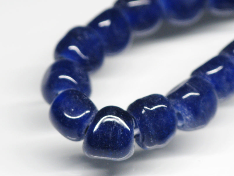 TOKO-BEADS AG613N-26 Glass bead (strand) 6~7mm AG613N-26 三角とんぼ玉（連） 6~7mm Asian bead & African bead  Handmade,Lampeork,bead,asia,india,ethnic,parts,accessory,beads とんぼ玉,ビーズ,トンボ玉,アジア,インド,エスニック,手作り,パーツ,アクセサリー