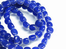 TOKO-BEADS AG614-05N Glass bead (strand) 7~8mm AG614-05N 三角とんぼ玉（連） 7~8mm Asian bead & African bead  Handmade,Lampeork,bead,asia,india,ethnic,parts,accessory,beads とんぼ玉,ビーズ,トンボ玉,アジア,インド,エスニック,手作り,パーツ,アクセサリー